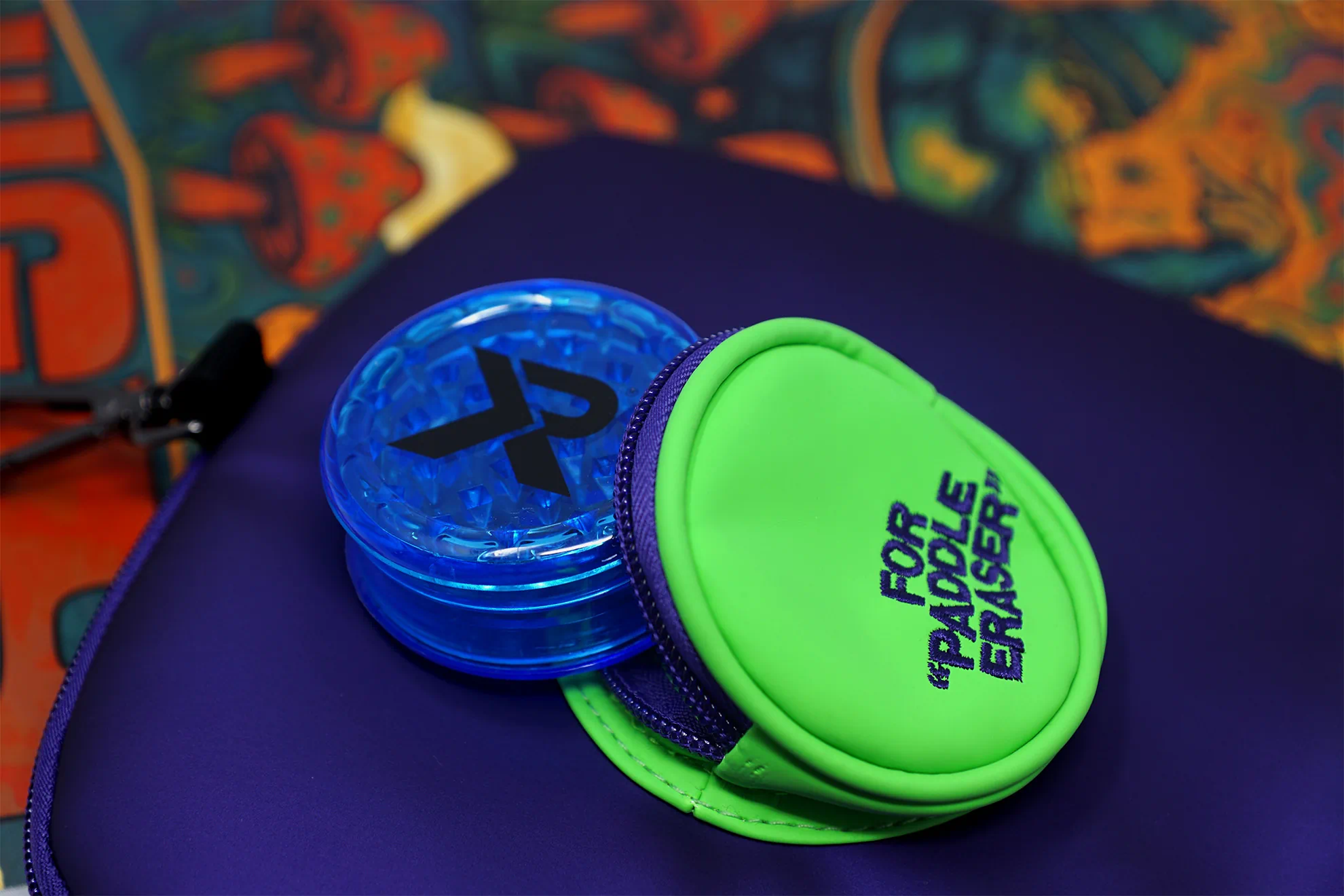 Grinder inside a paddle cover